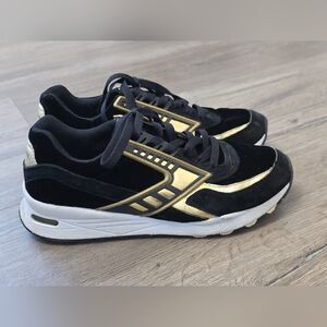 Brooks Heritage Regent Black Gold Chrome Running Shoes Womens 7.5